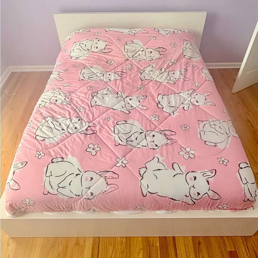 Cute Pink Bunny Bedding Set - Picture 5 of 7